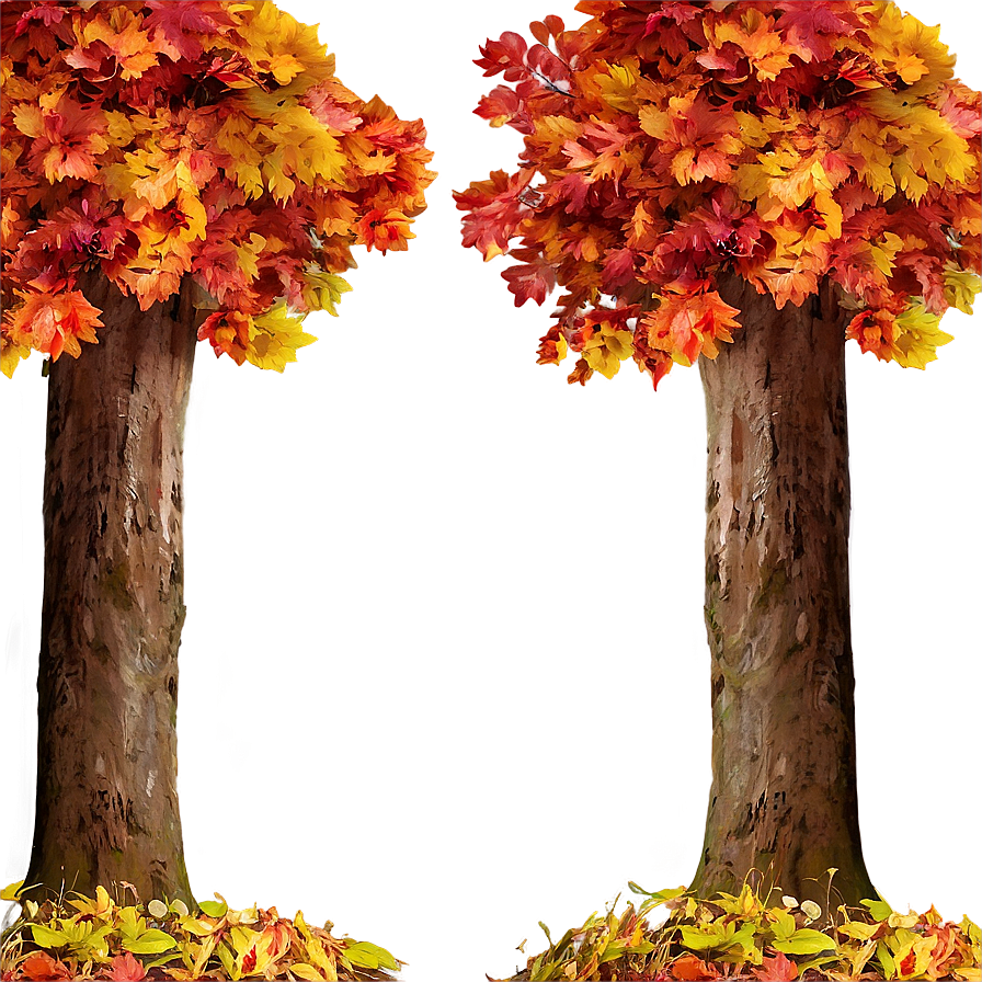 Autumn Tree In Forest Png Kxo1 PNG