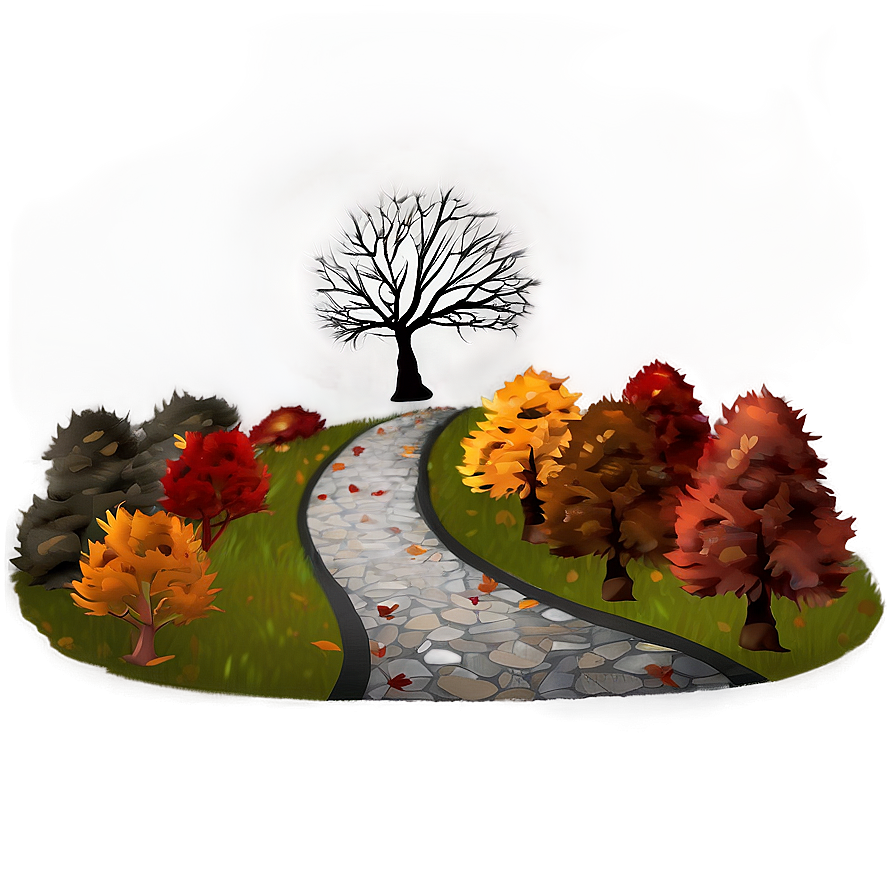 Autumn Tree Path Png Nmu PNG