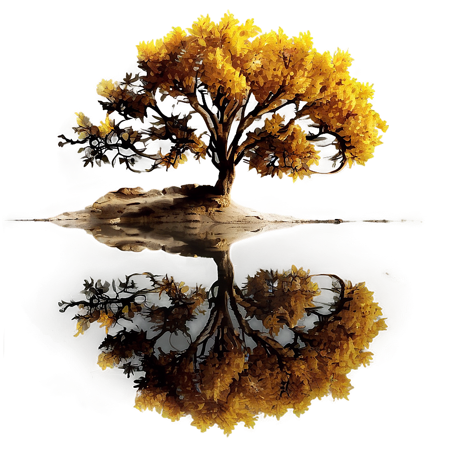 Autumn Tree Reflection Png Ead65 PNG