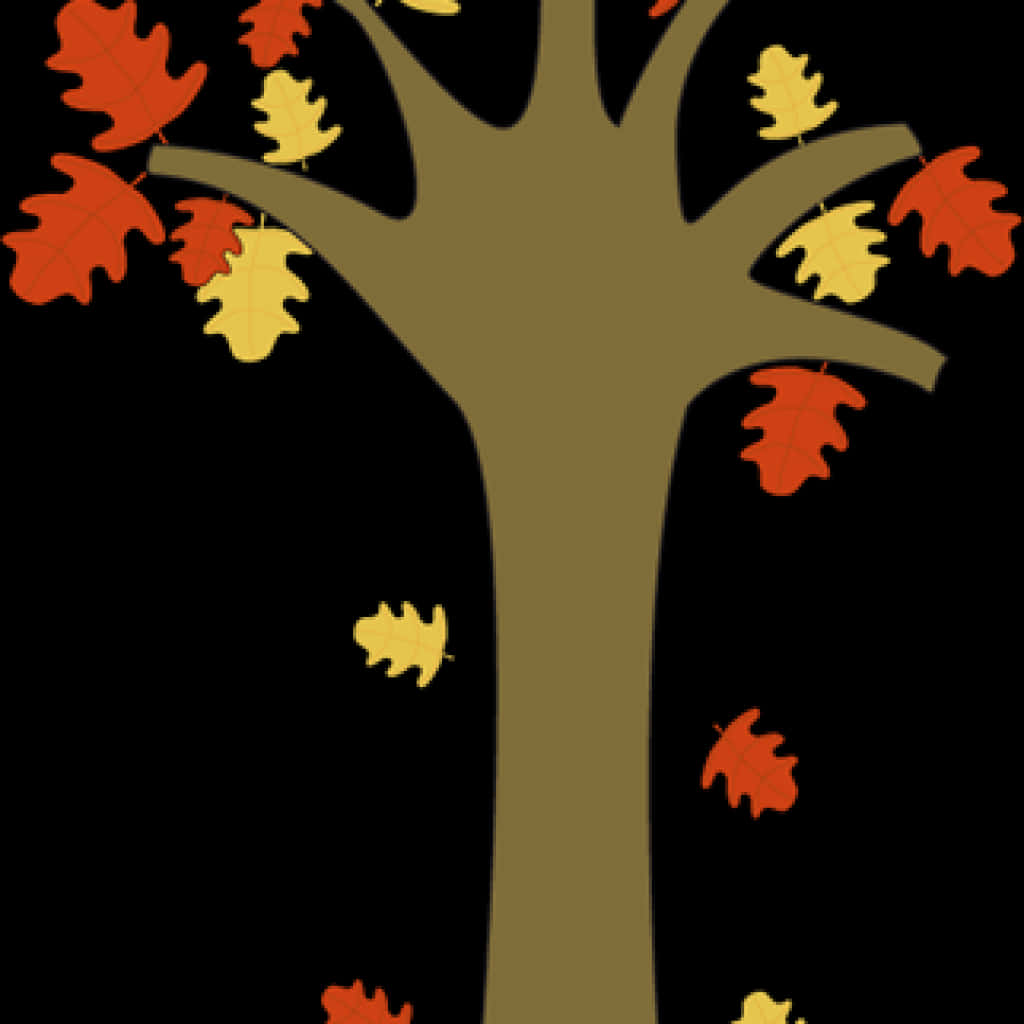 Autumn_ Tree_with_ Falling_ Leaves PNG