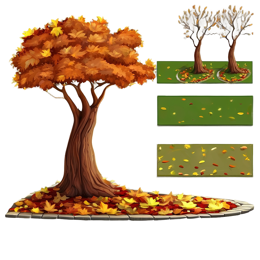 Autumn Tree With Pathway Png Pwn21 PNG