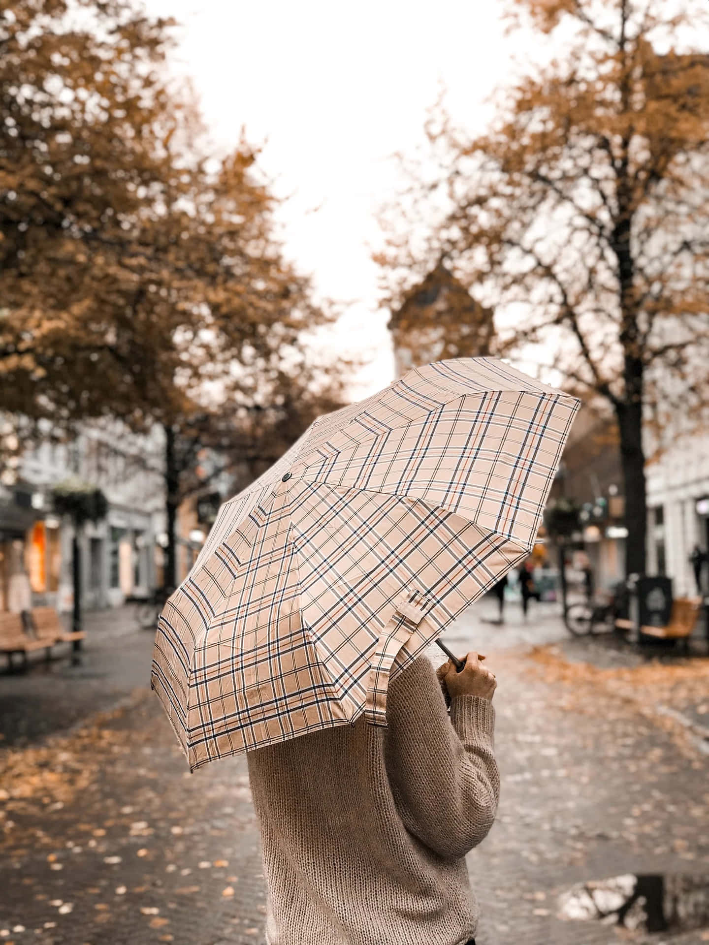 Autumn Umbrella Stroll.jpg Wallpaper