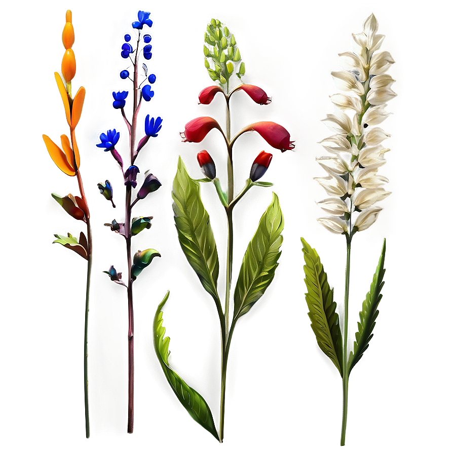 Autumn Wildflowers Display Png Eag81 PNG