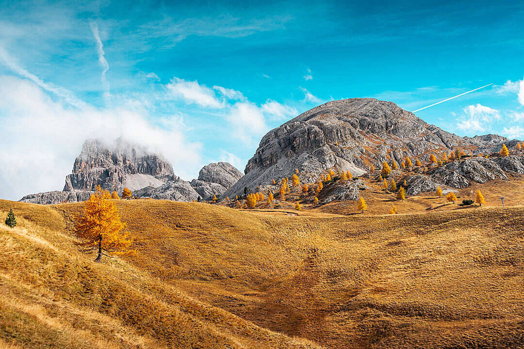 Autumn With Beautiful Blue Skies Wallpaper
