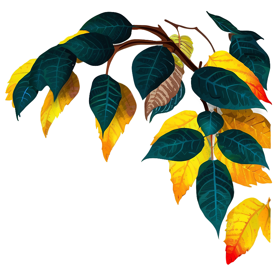 Autumnal Foliage Descent Png 39 PNG