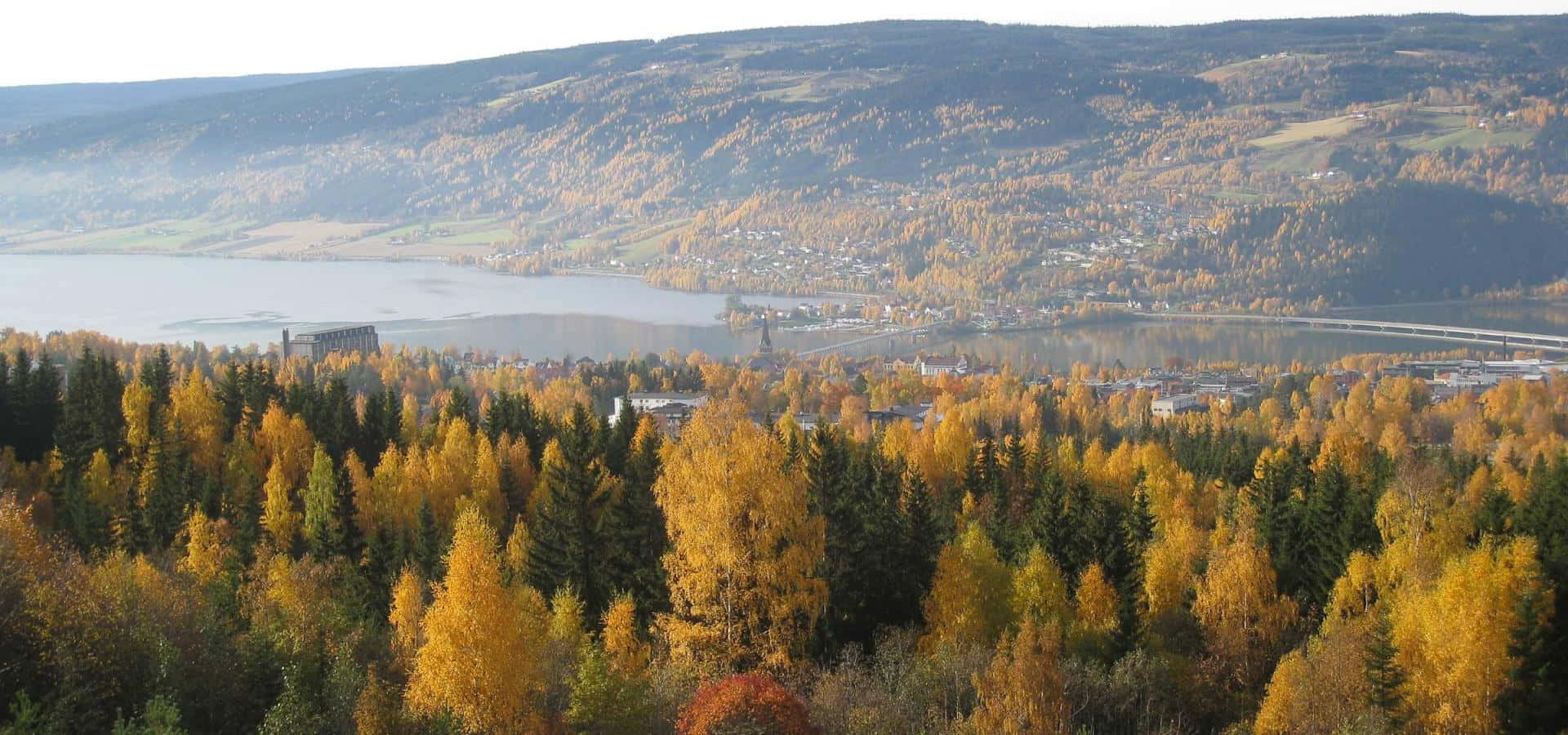 Autumnin Lillehammer Norway Wallpaper