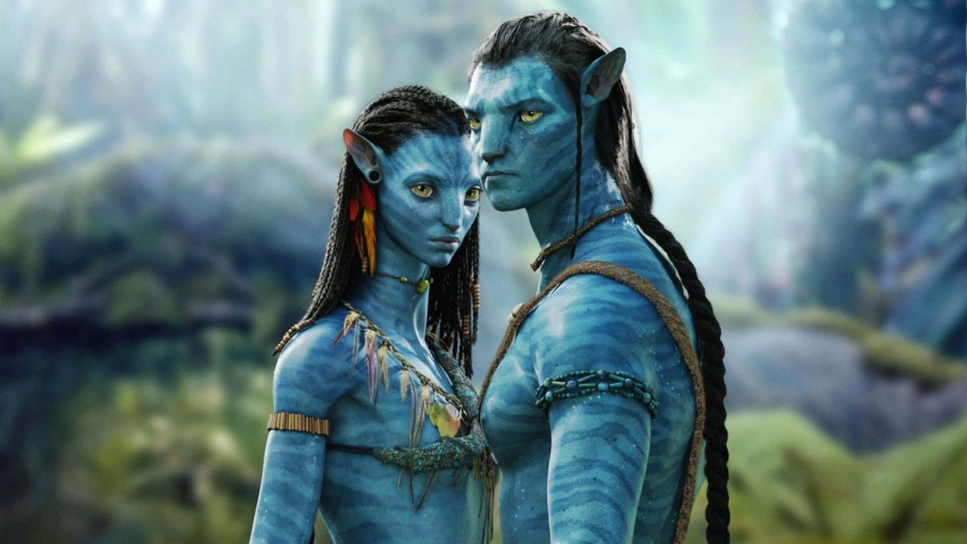 Download Avatar 2 The Way Of Water Neytari And Jake Wallpaper | Wallpapers .com