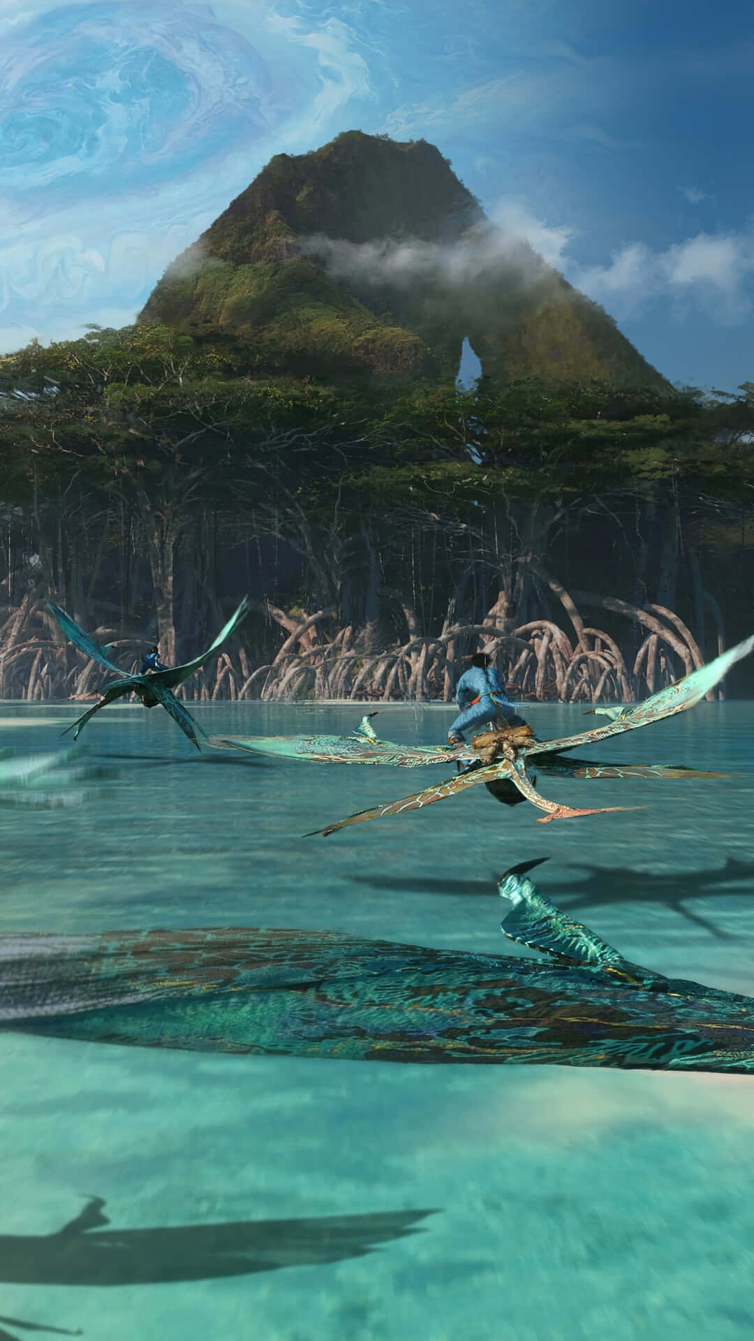 Avatar 2 The Way Of Water Banshee Tamers Wallpaper