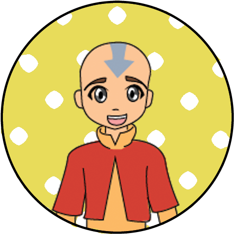 Download Avatar Aang Cartoon Portrait | Wallpapers.com