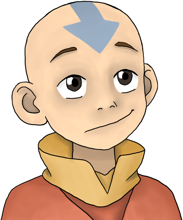 Avatar Aang Portrait PNG