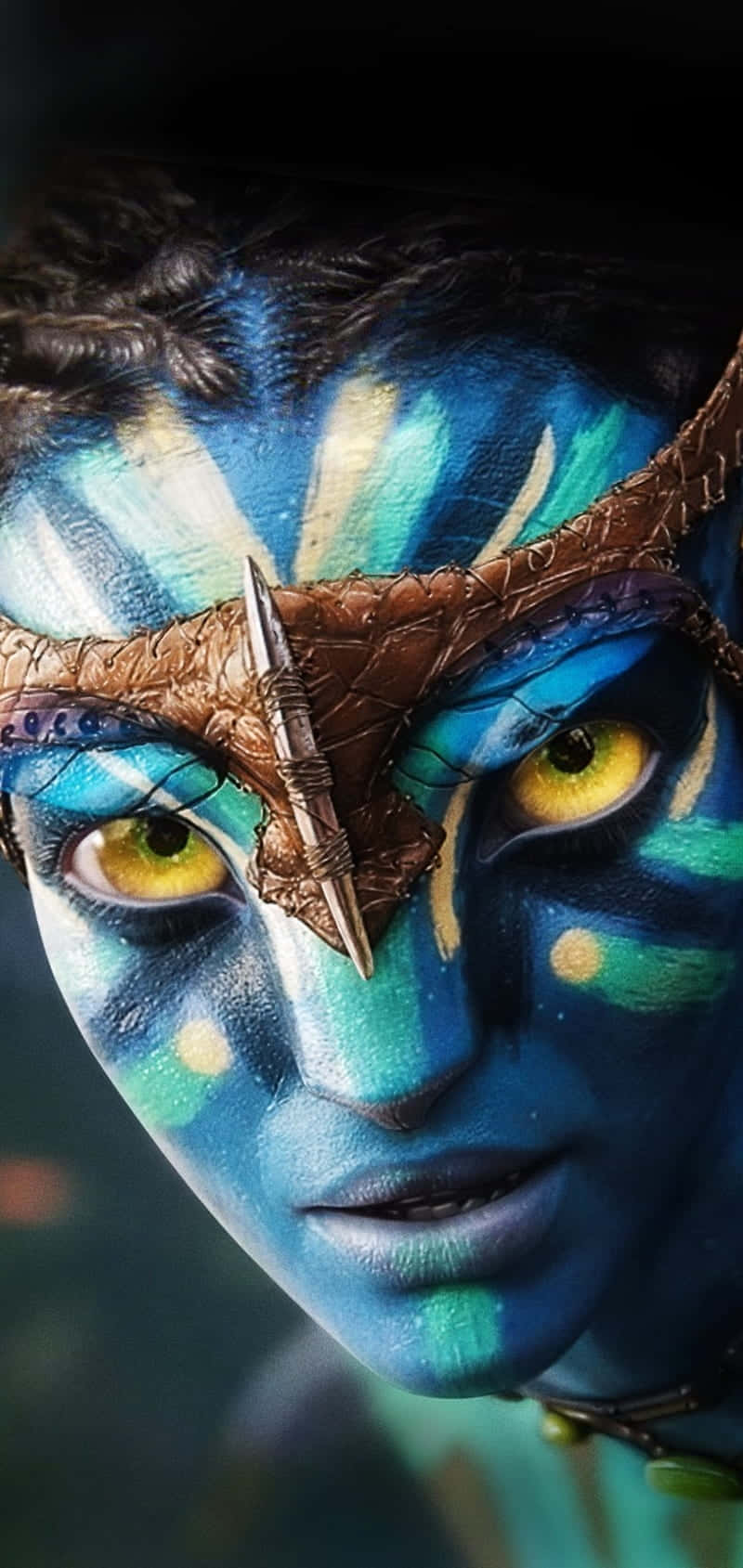 Avatar Inspired Makeup Closeup Wallpaper