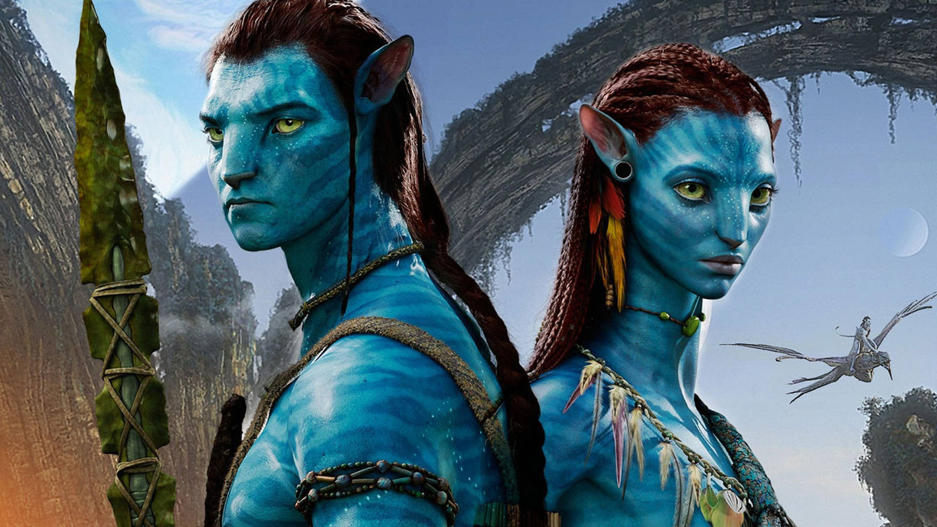 Avatar Lovers Neytiri And Jake Background
