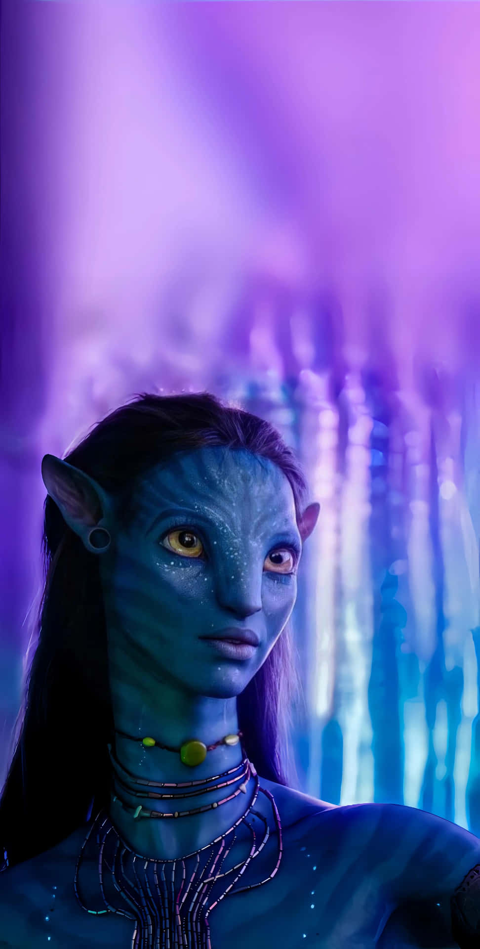 Avatar Na'vi Portrait Pandora Forest Backdrop Wallpaper