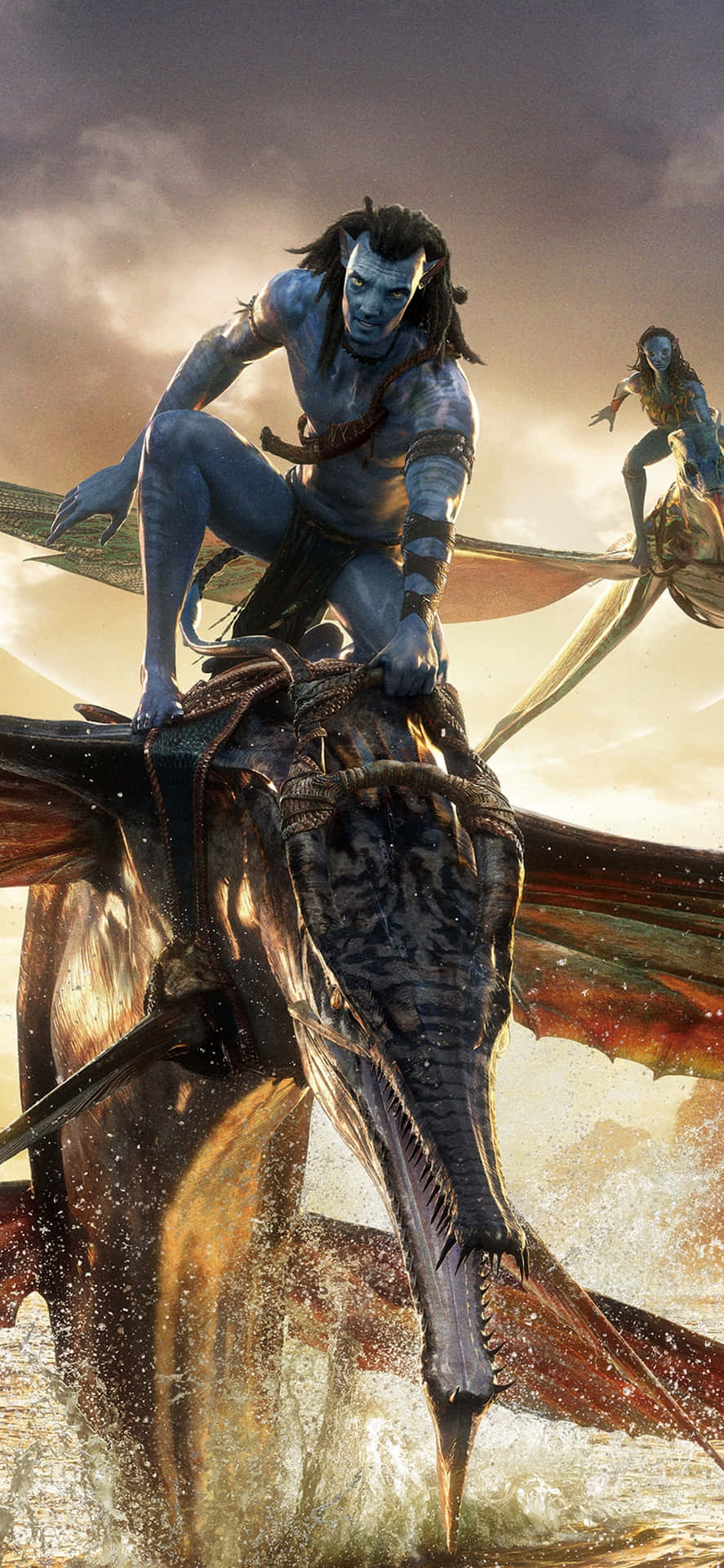 Avatar Na'vi Riding Banshee Wallpaper