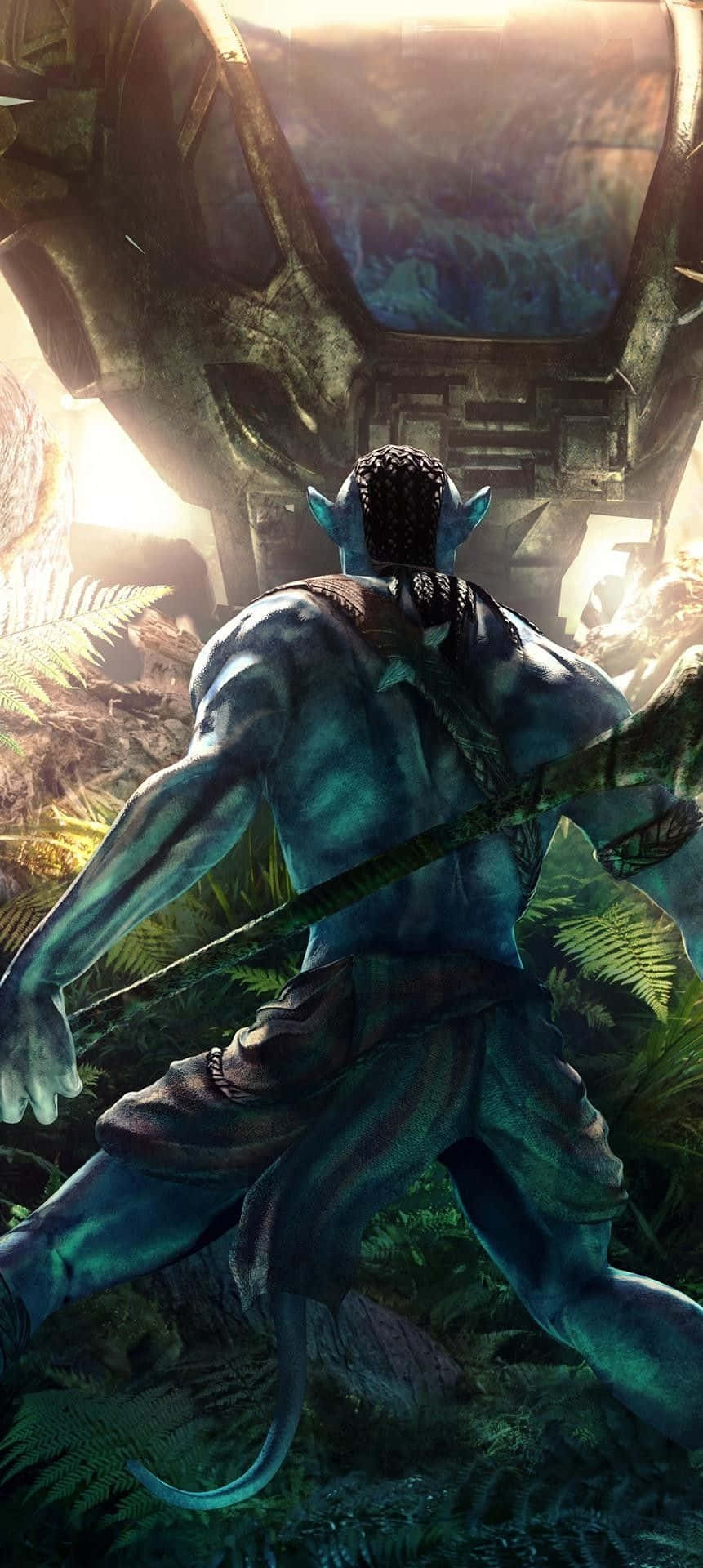 Avatar Na'vi Warrior Backdrop Wallpaper