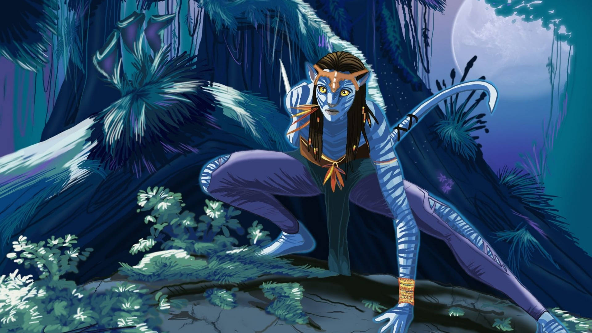 Avatar Neytiri Digital Art In Hd Background
