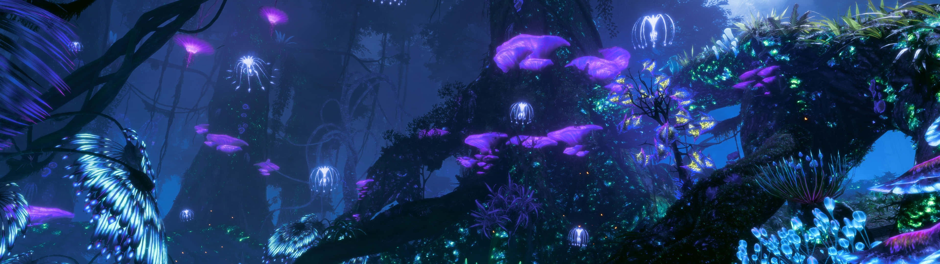 Avatar Pandora Colorful Plants And Purple Forest Wallpaper