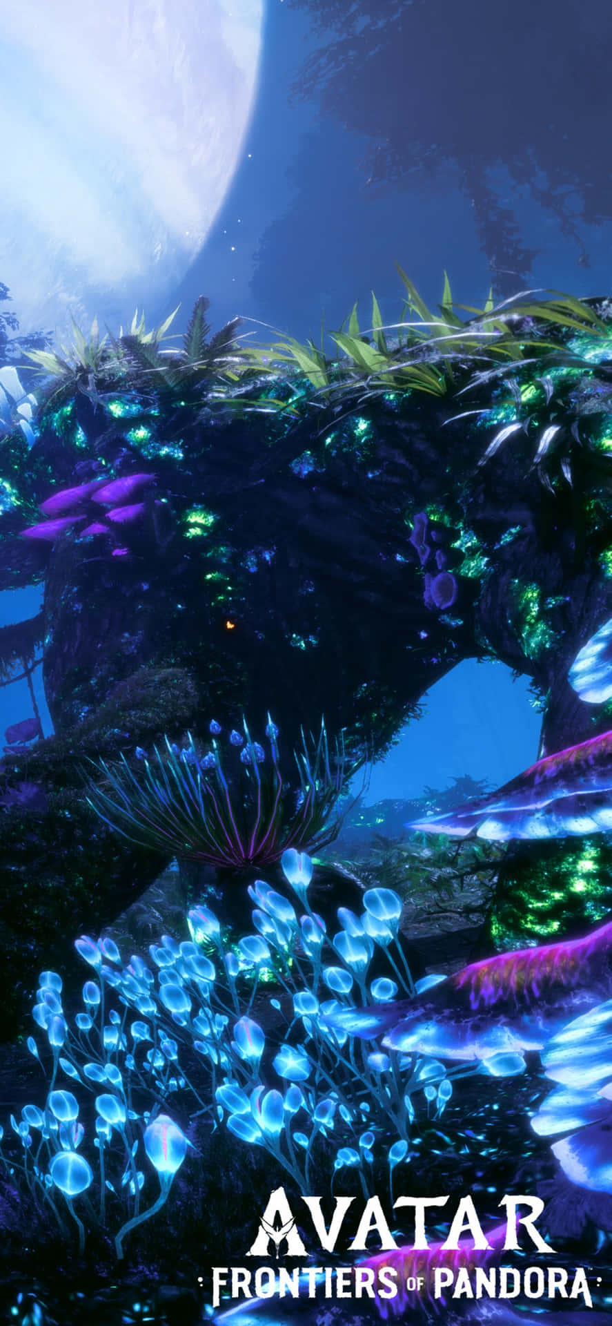 Nyd skønheden af ​​Pandora på Avatar, der rejser gennem Hallelujah Mountains Wallpaper