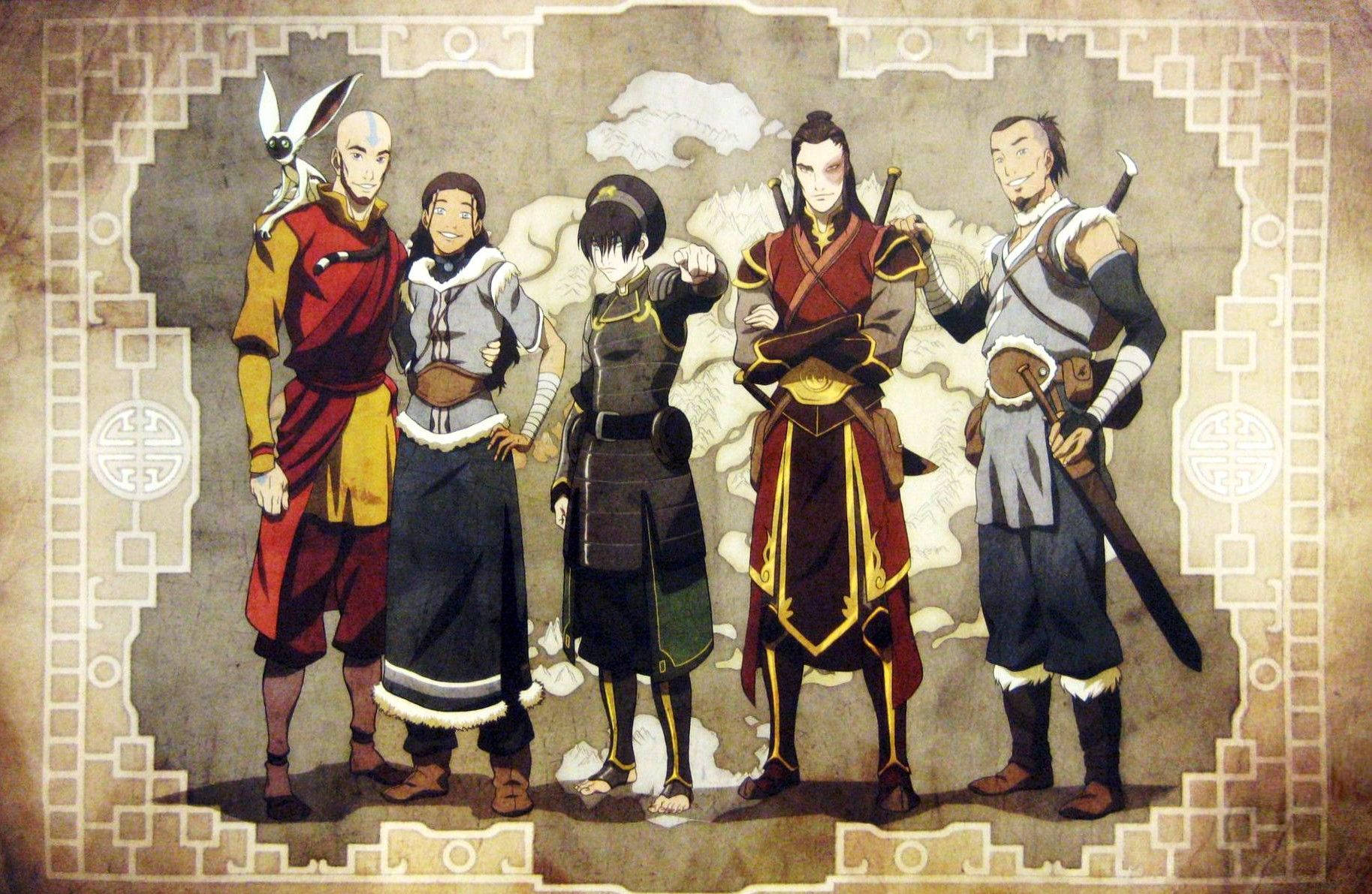 Avatar The Last Airbender Adult Main Characters