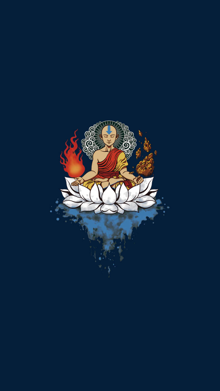 Aang meditating on life as Avatar The Last Airbender Wallpaper