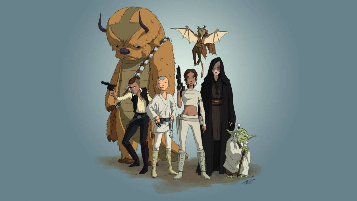 Avatar The Last Airbender And Star Wars Background