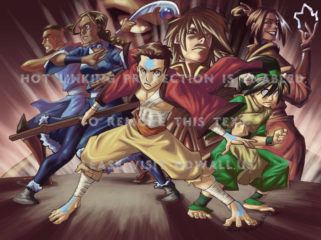 Avatar The Last Airbender Main Characters Background