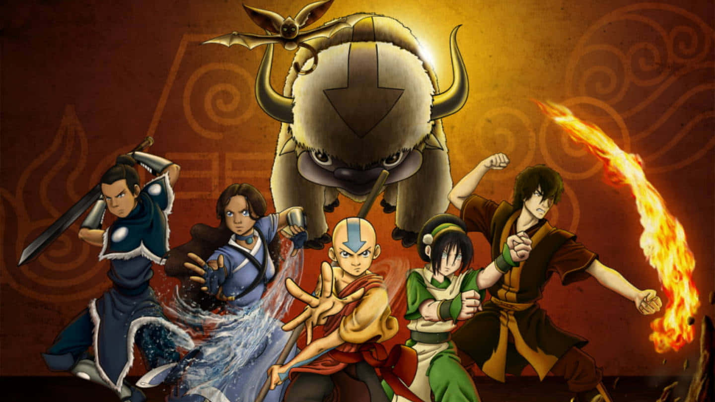 Avatar De Laatste Luchtbender Team Achtergrond