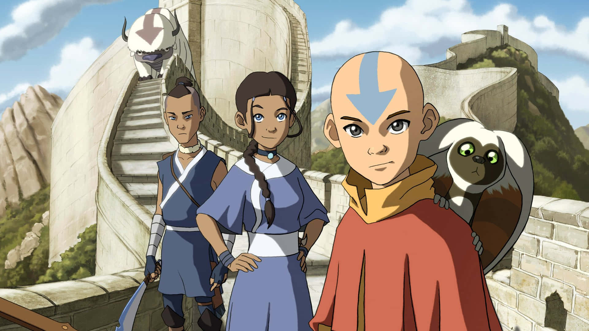 Avatar De Laatste Luchtbender Team Achtergrond