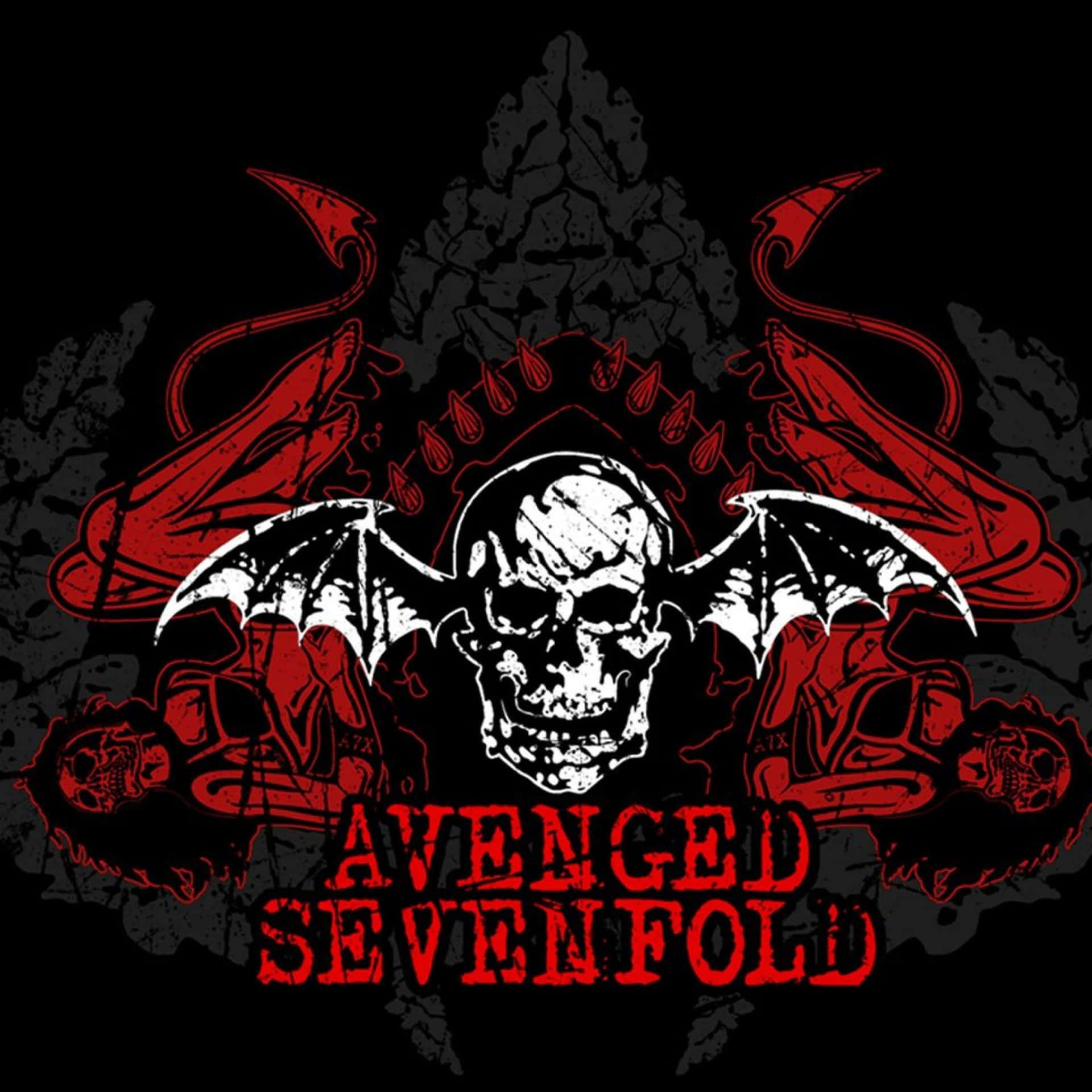 Avenged Sevenfold's imponerende koncerter vises på dit skrivebord. Wallpaper