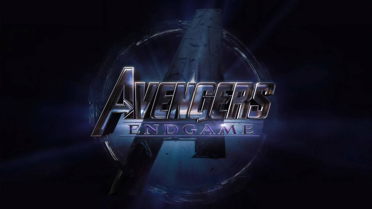 Avengers3d Endgame-logotypen. Wallpaper