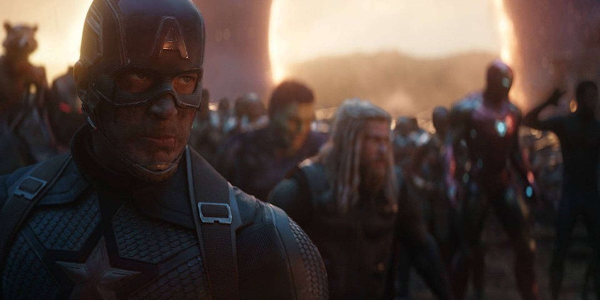 Avengers Assemble - Captain America in Action Wallpaper