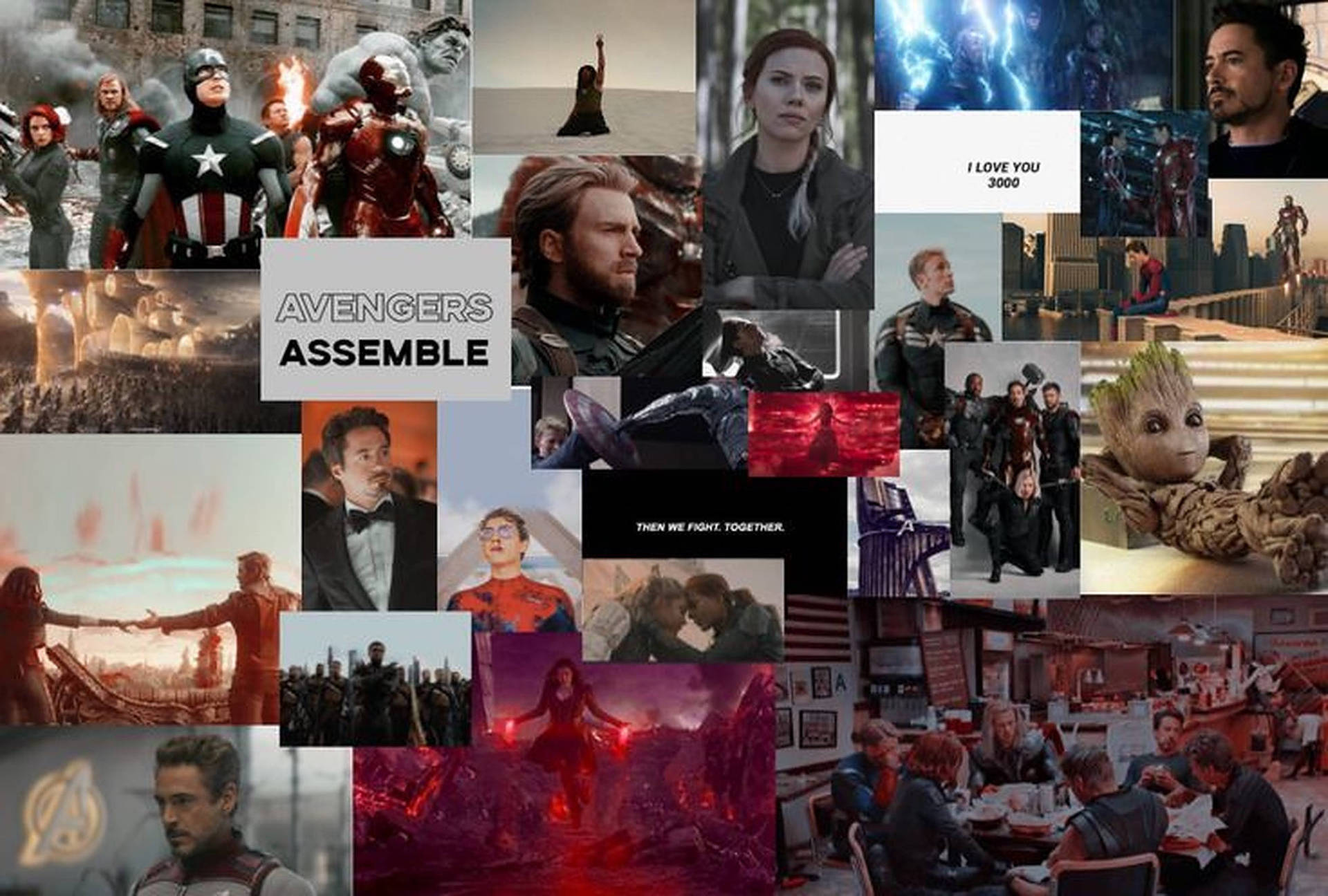 Avengers Assemble Collage Wallpaper