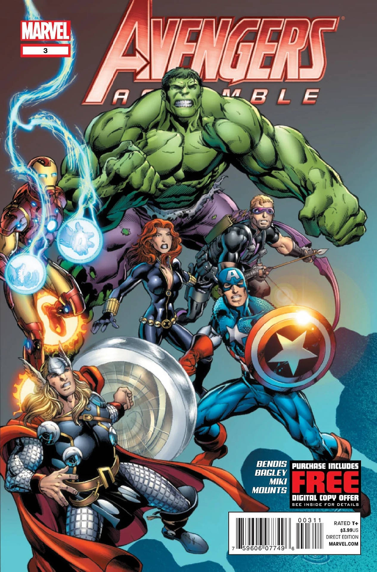 Copertina Del Fumetto Avengers Assemble Sfondo