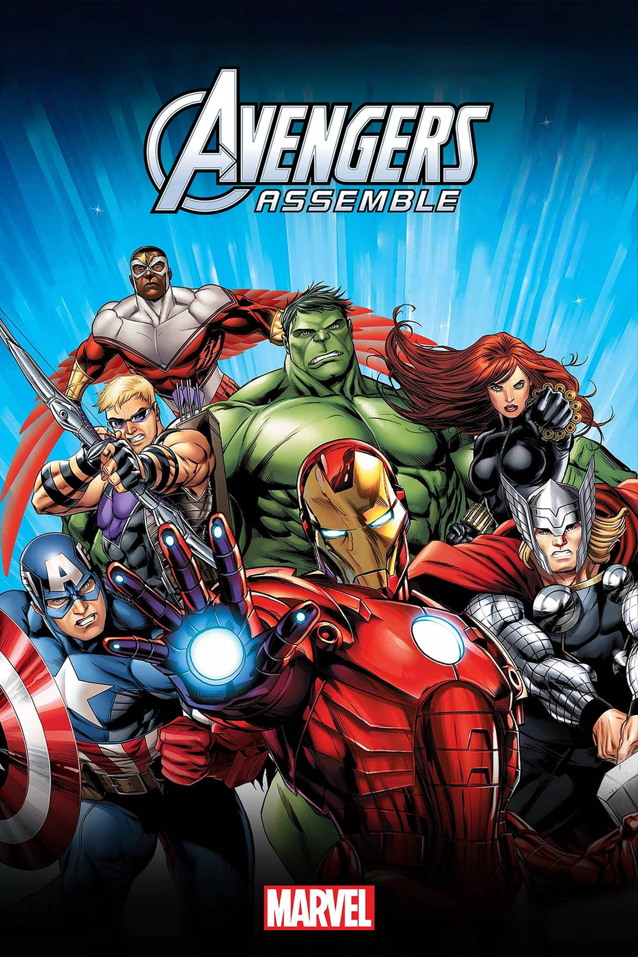 Avengers Samler Hård Plakat Wallpaper