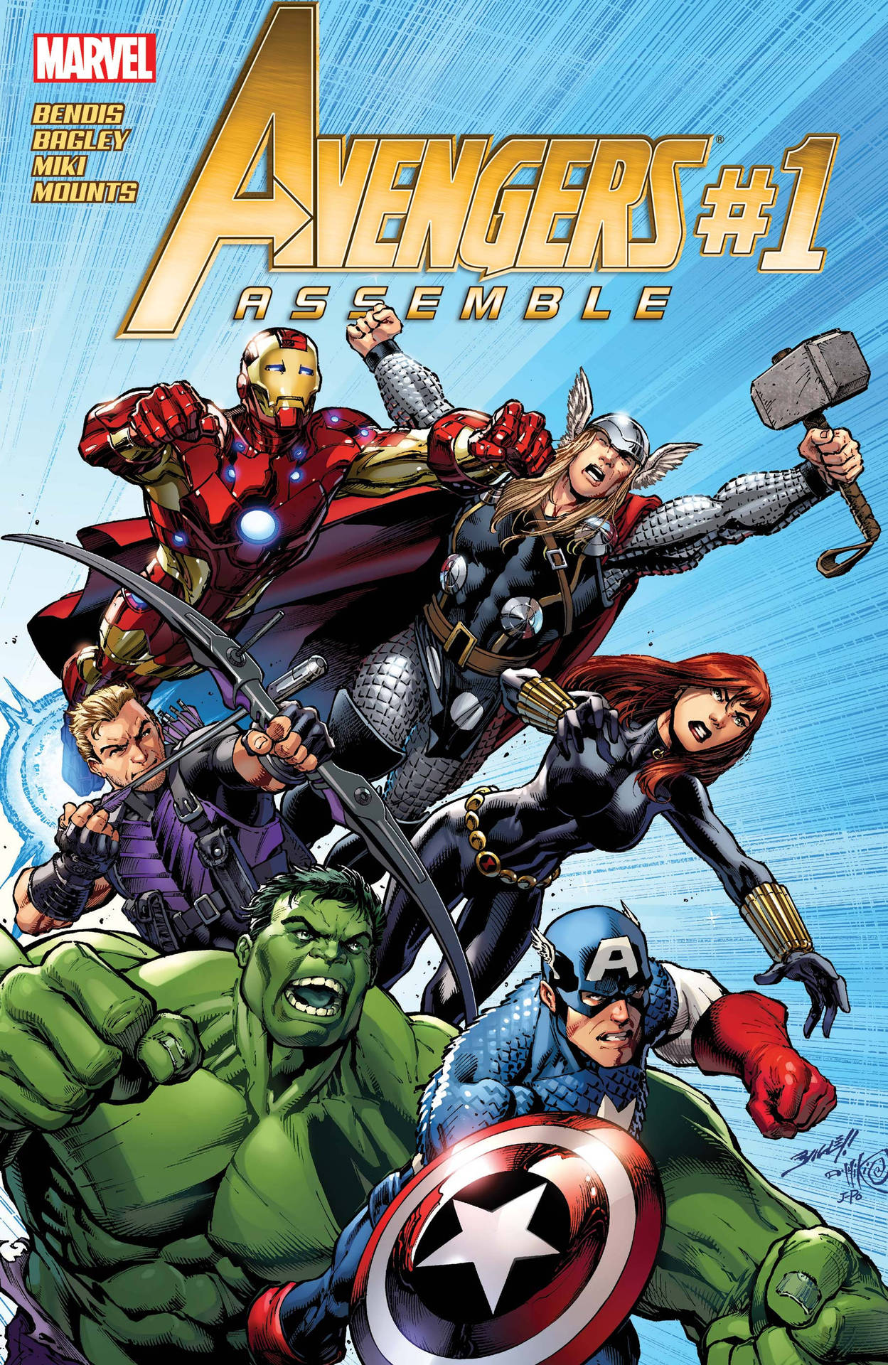 Avengersversammeln Sich - Ikonischen Sechs Wallpaper