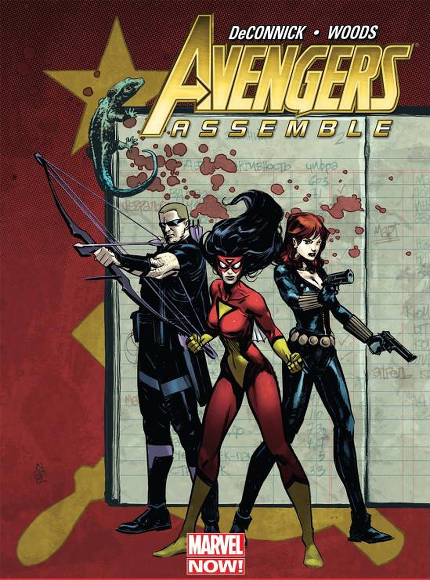 Avengers,samlas! Marvel-tecknad Serie. Wallpaper