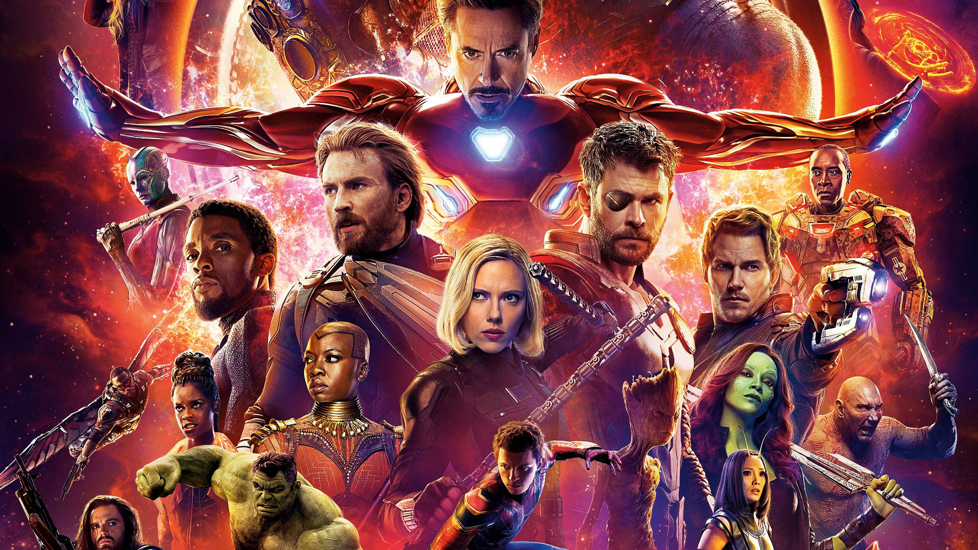 Avengersreúnete Marvel En Pc. Fondo de pantalla