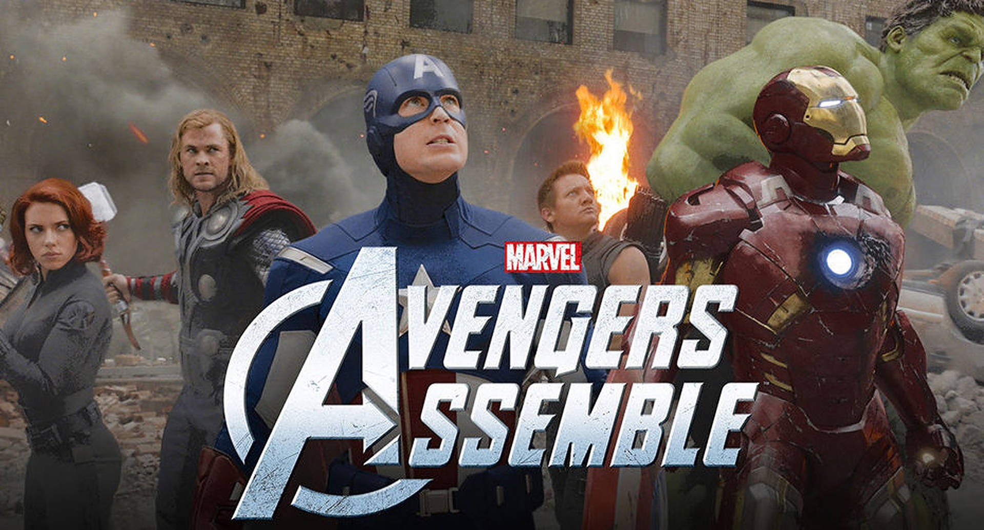 Avengersversammeln Sich Zum Kampf In New York Wallpaper