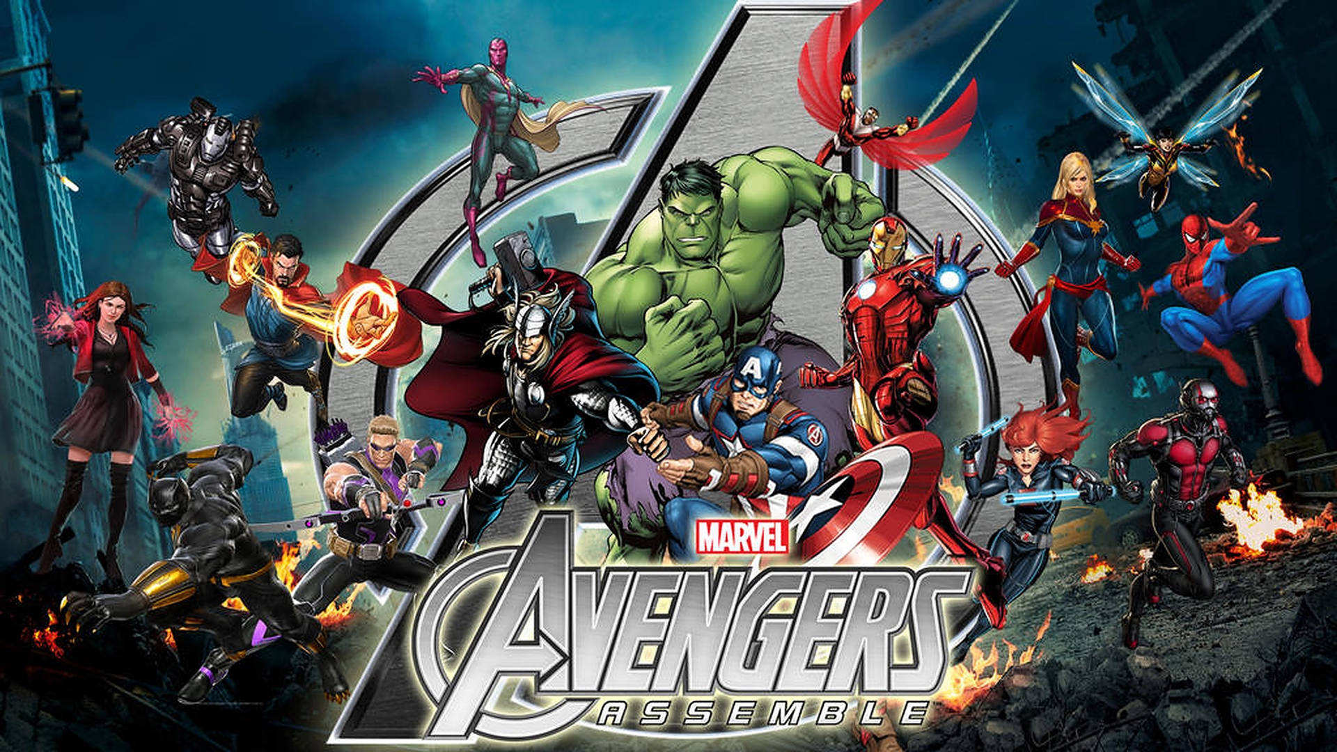 Avengersversammeln Sich Wallpaper