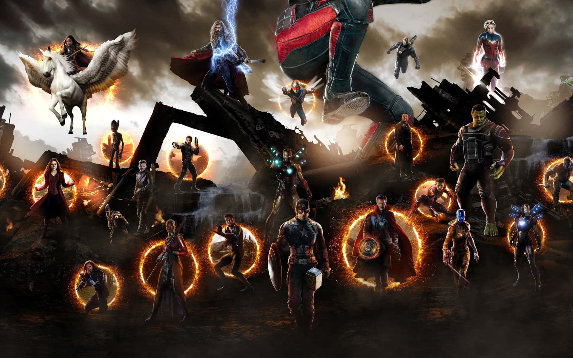 Assemble the Heroes Wallpaper
