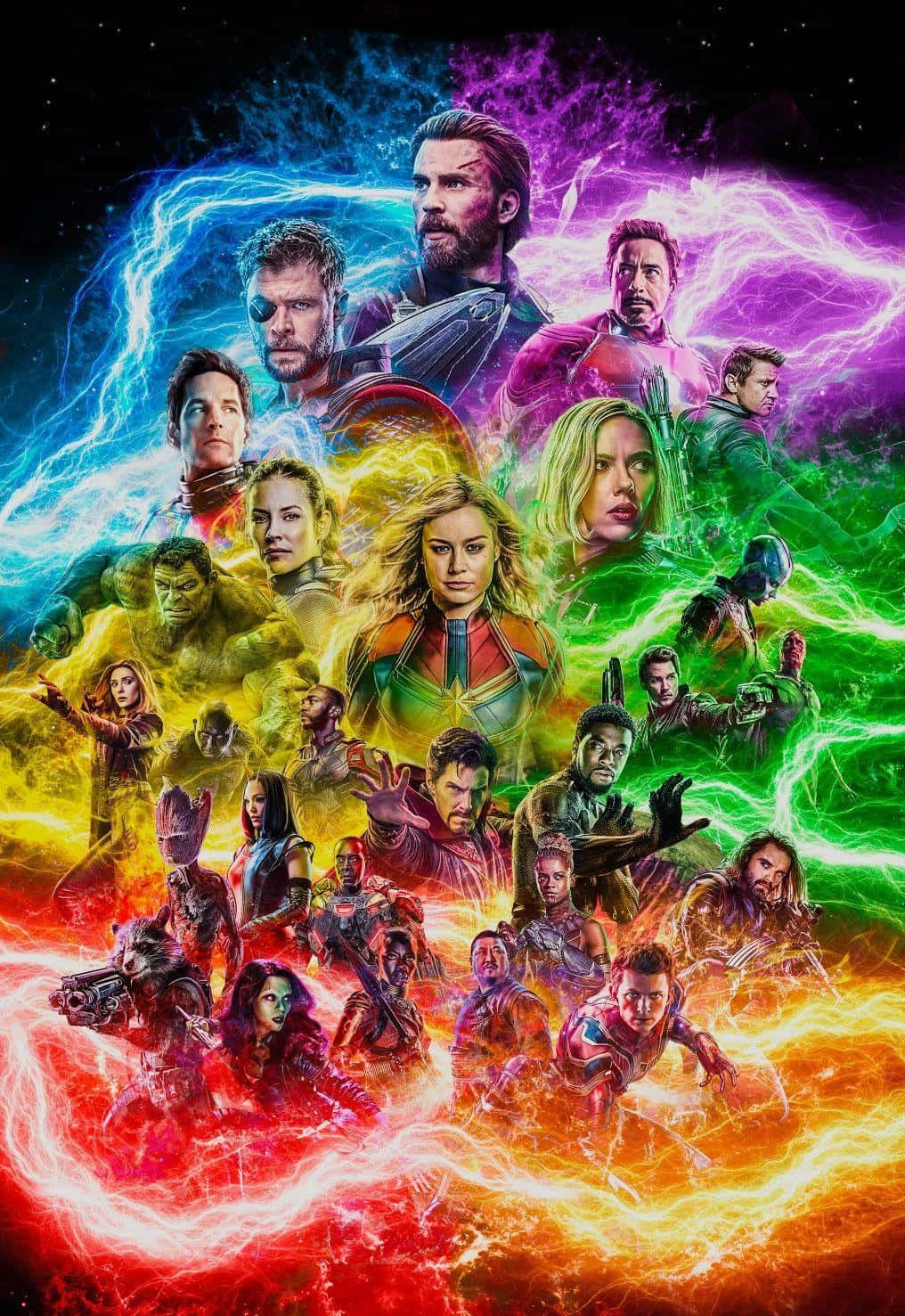 Theavengers Slår Sig Sammen For At Redde Universet I Marvels Episke Finale - Avengers Endgame.