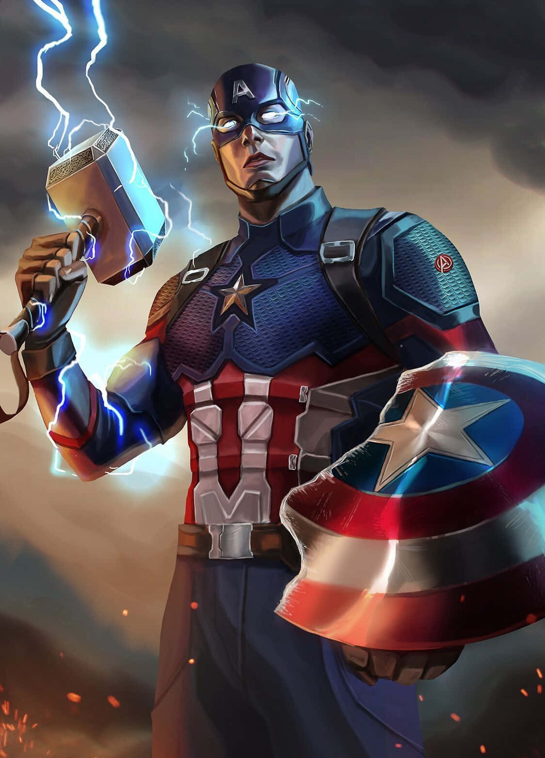 Avengers Endgame Captain America Worthy Background