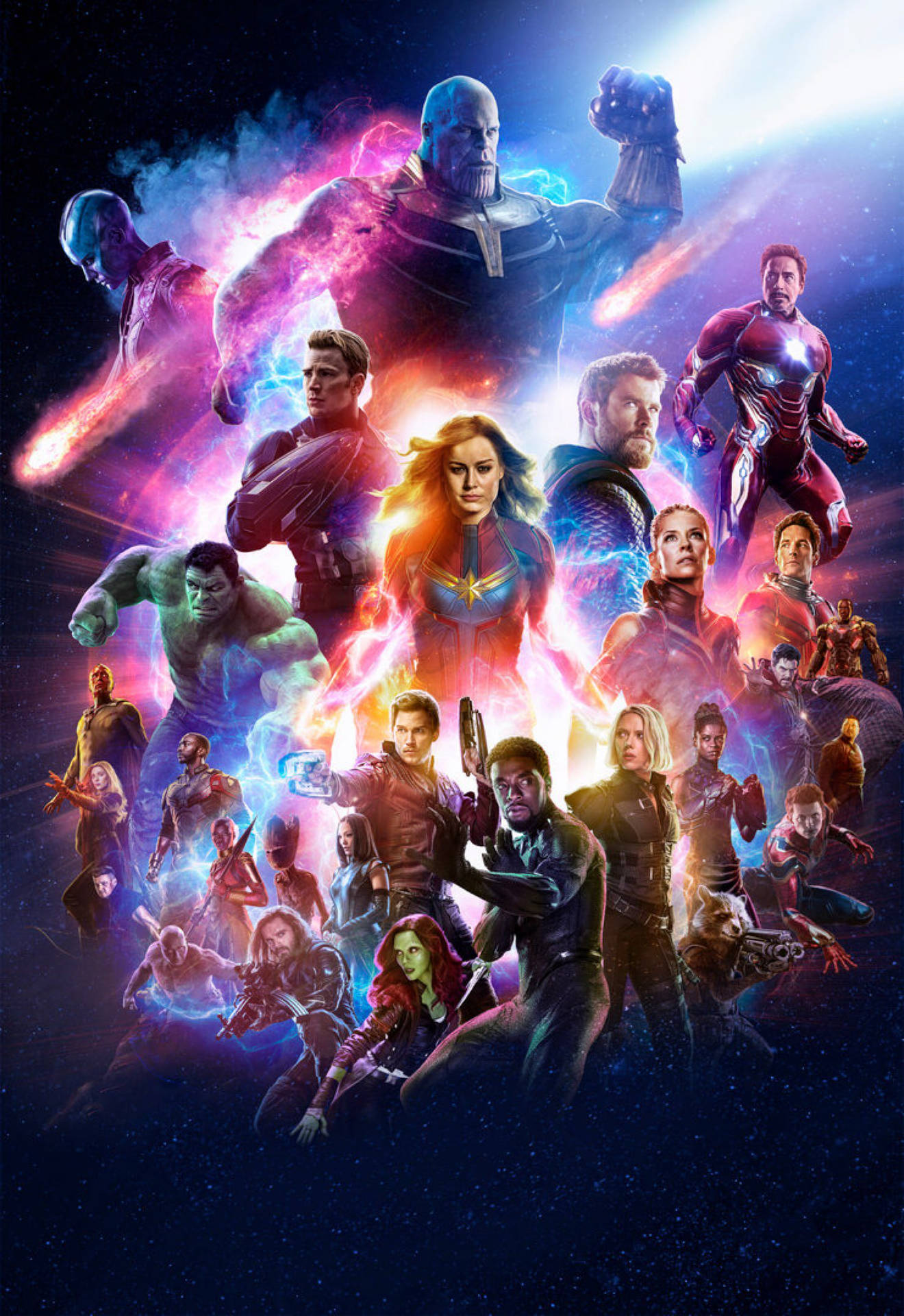 The Original 6 Avengers Together Again in 'Avengers: Endgame' Wallpaper