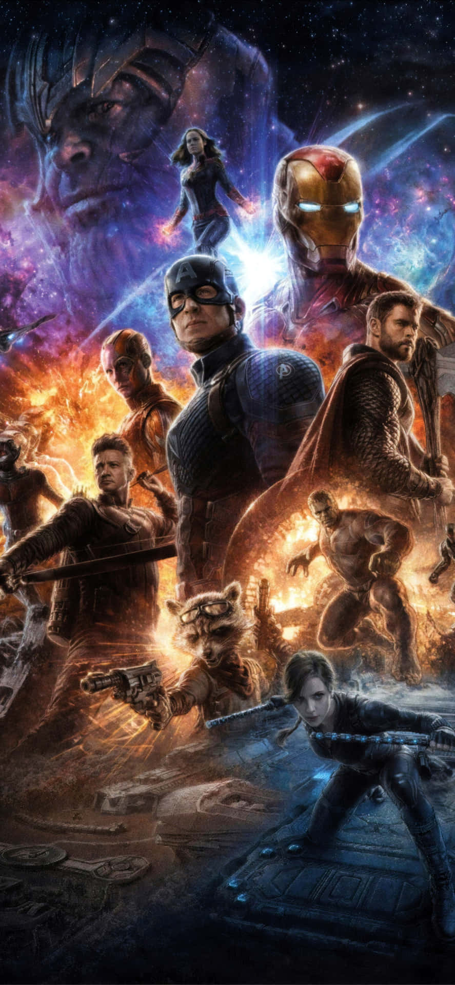 Blien Del Av Hjältarna Och #varenavenger Med Nya Avengers Endgame Iphone-bakgrunden! Wallpaper