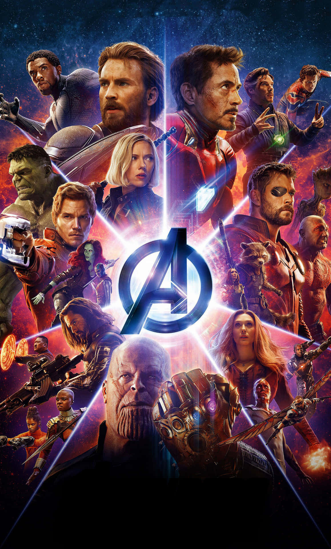 Avengers Infinity War poster som baggrund Wallpaper