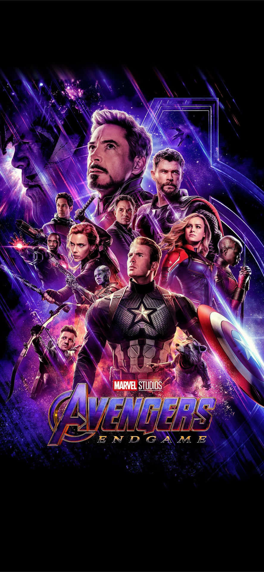 Foren med Avengers og deltag i kampen mod Thanos med Avengers Endgame iPhone Wallpaper. Wallpaper