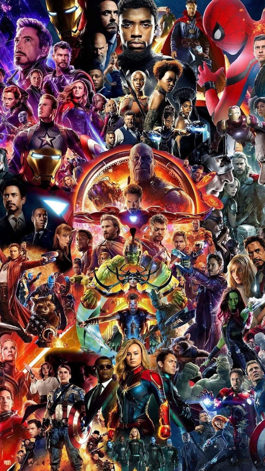 Wallpaperupplev Din Inre Avengers-hjälte Med Avengers Endgame Som Iphone-bakgrundsbild. Wallpaper