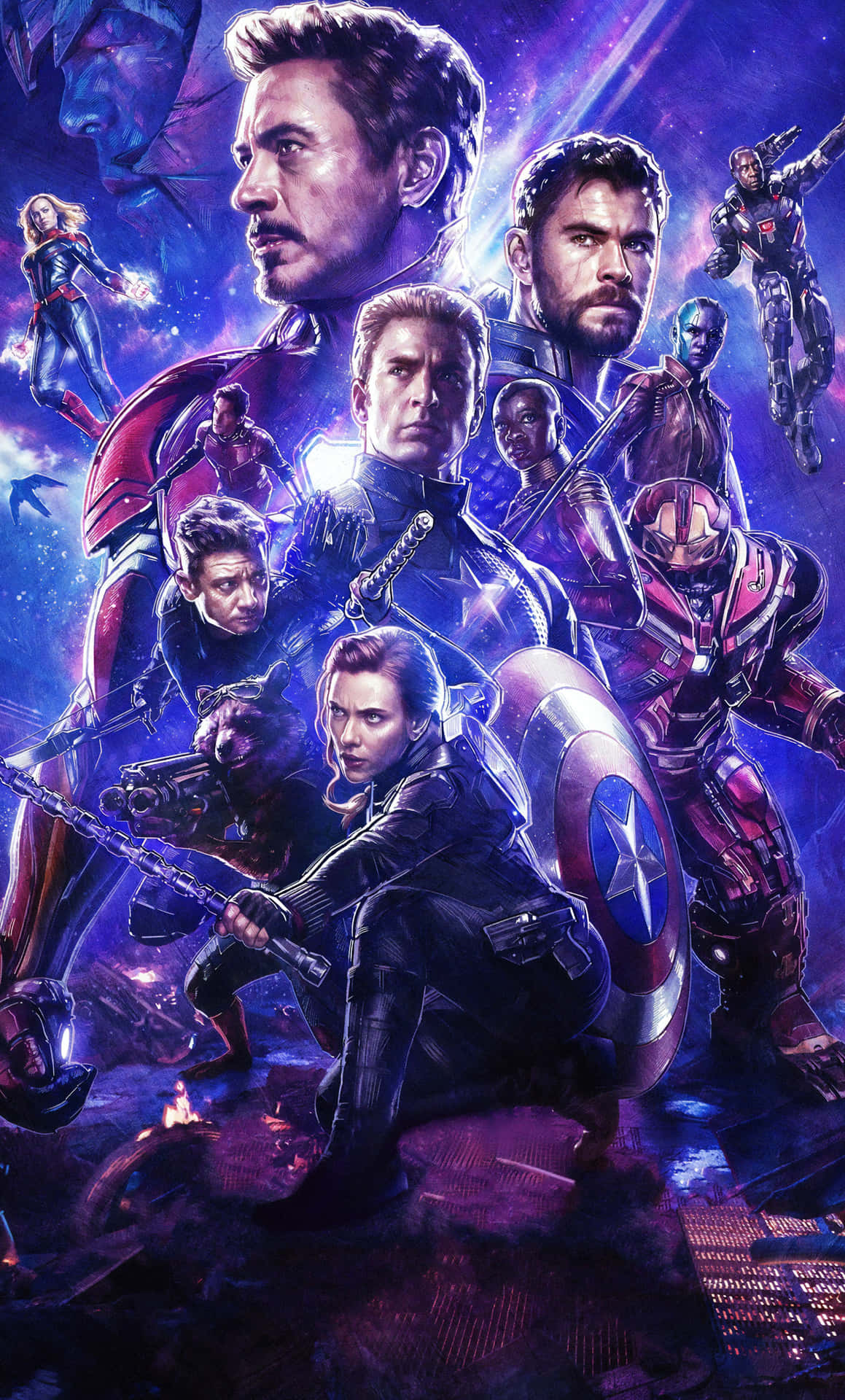 Get the Avengers Endgame look on your iPhone Wallpaper