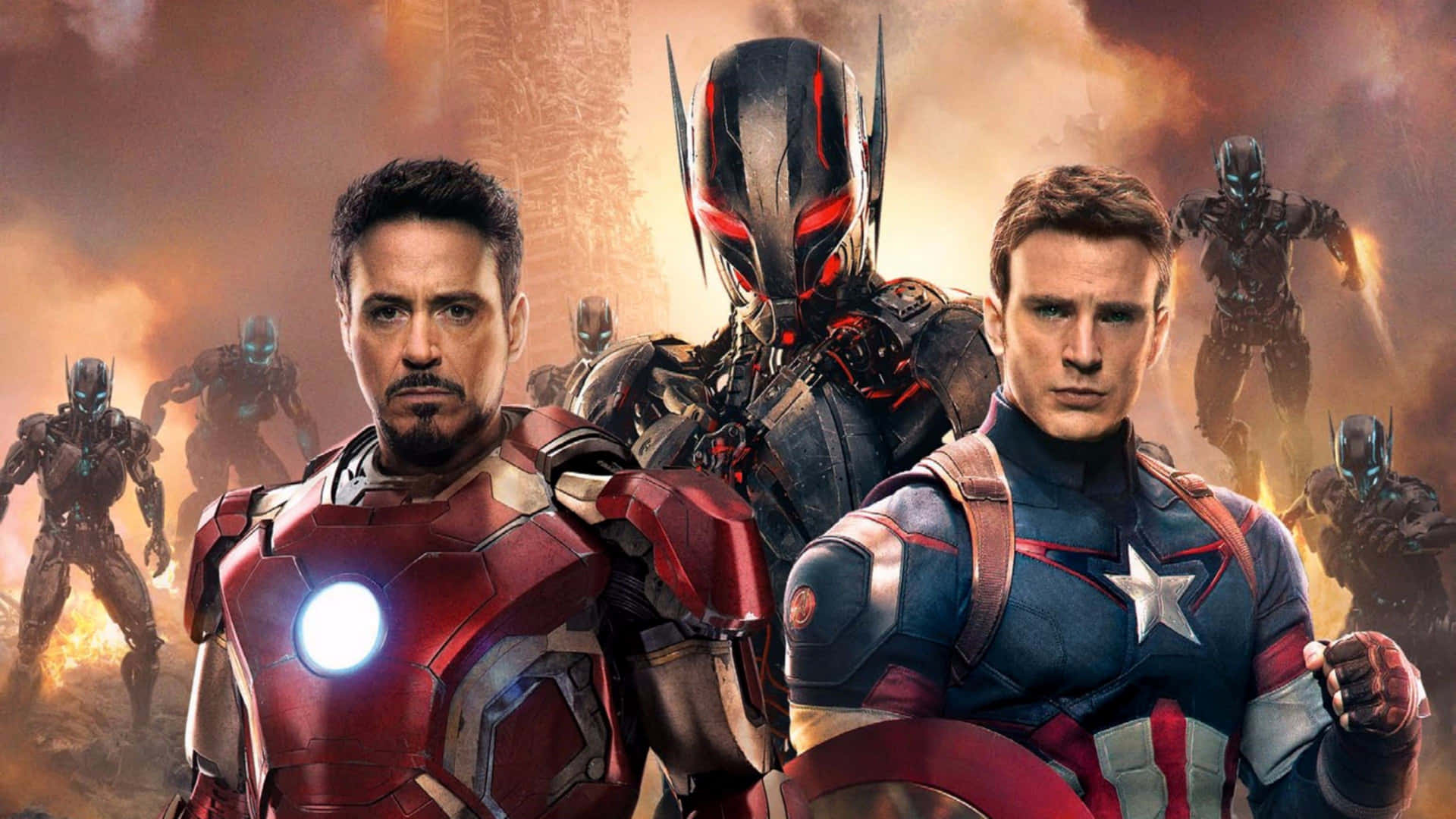 Avengers_ Heroes_and_ Ultron_4 K Wallpaper