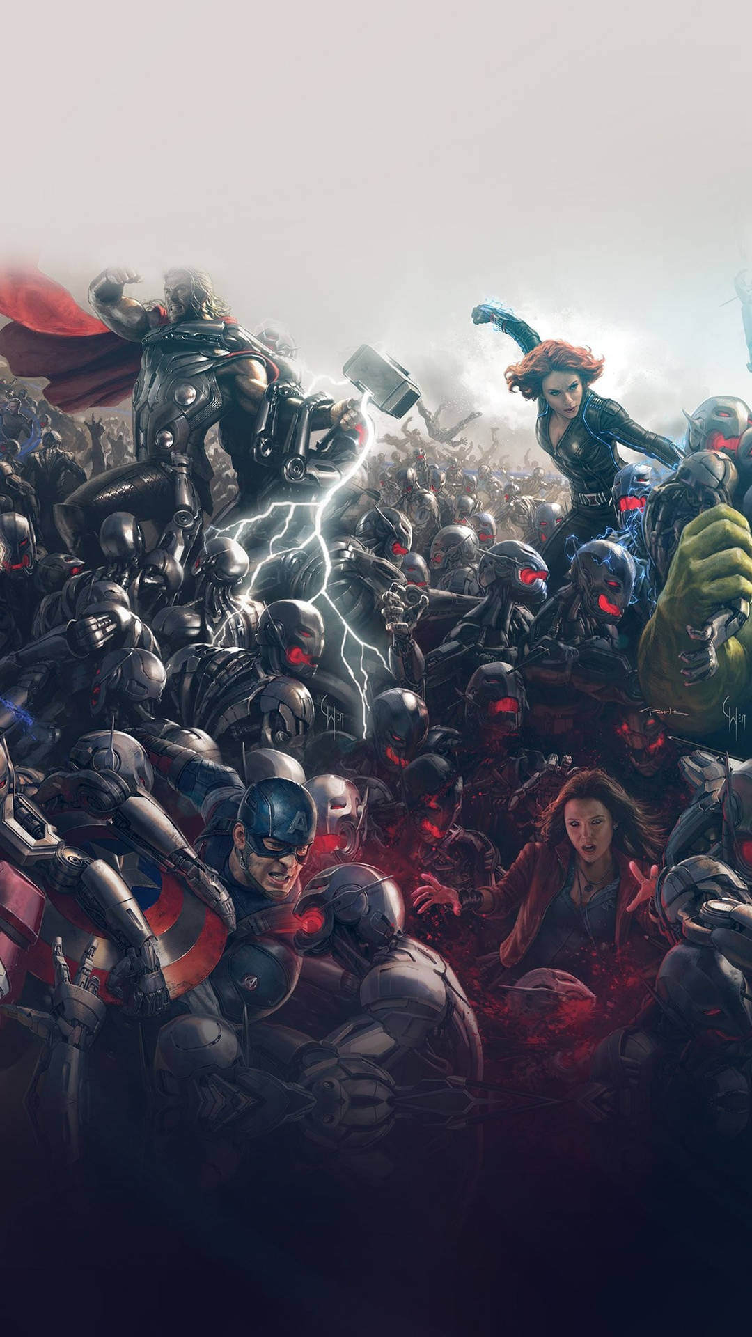 Avengers Heroes Art Iphone Wallpaper